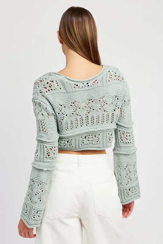 TEEK - CROCHET CROPPED TOP