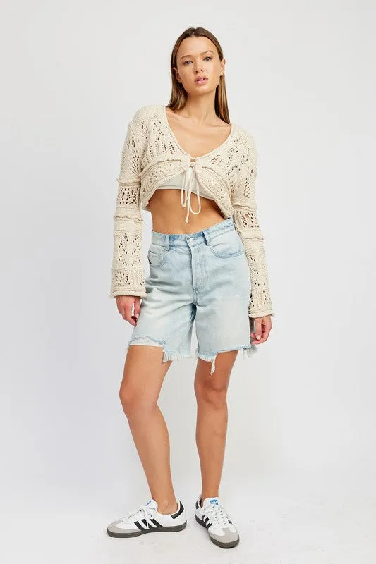 TEEK - CROCHET CROPPED TOP