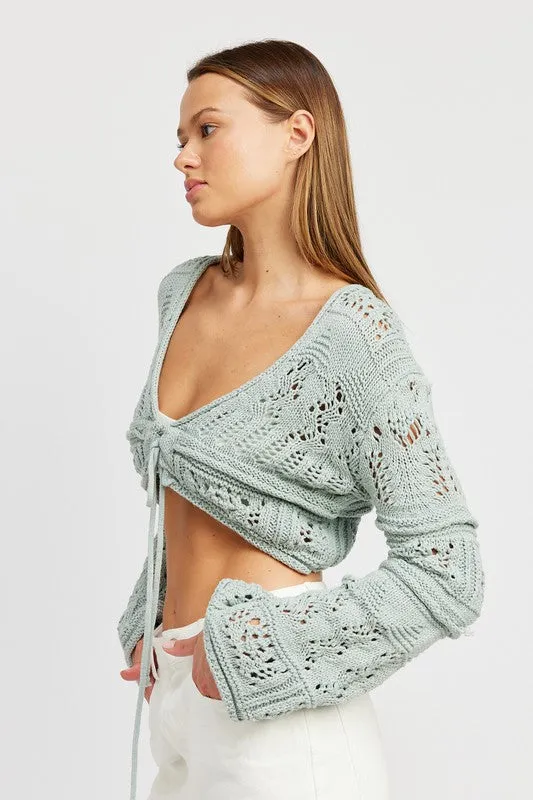 TEEK - CROCHET CROPPED TOP