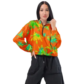Unke Jungle Island Cropped Windbreaker
