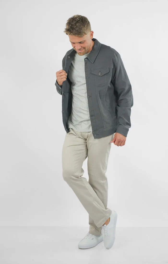 Vandam Loop Back Twill Trucker Jacket
