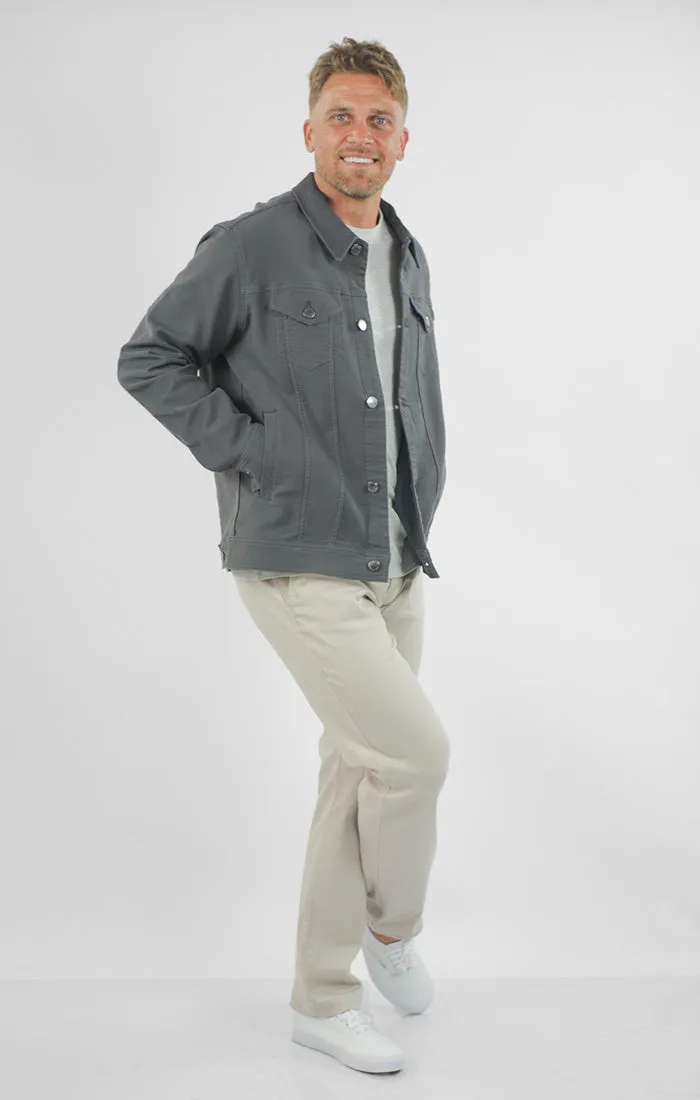 Vandam Loop Back Twill Trucker Jacket