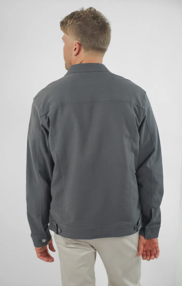 Vandam Loop Back Twill Trucker Jacket