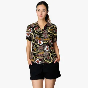 Vintage Scenic Camp Blouse