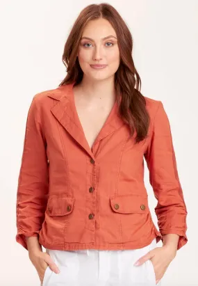 WEAR Linen Folksy Jacket-Sunbaked