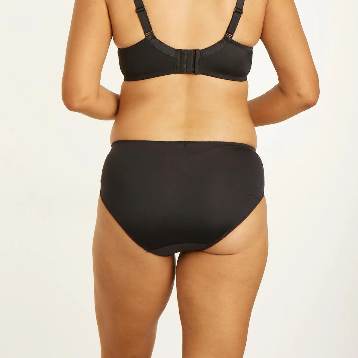 Willow Lace Midi Brief - Black