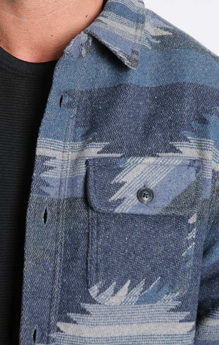 Wool Blend Shirt Jacket