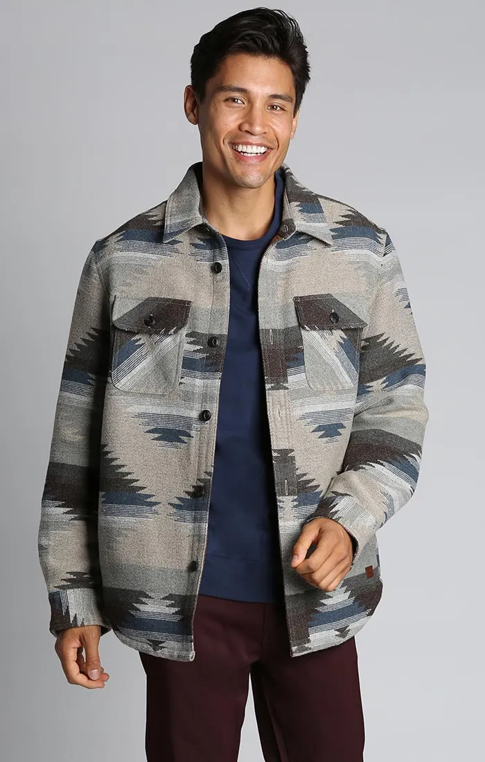 Wool Blend Shirt Jacket