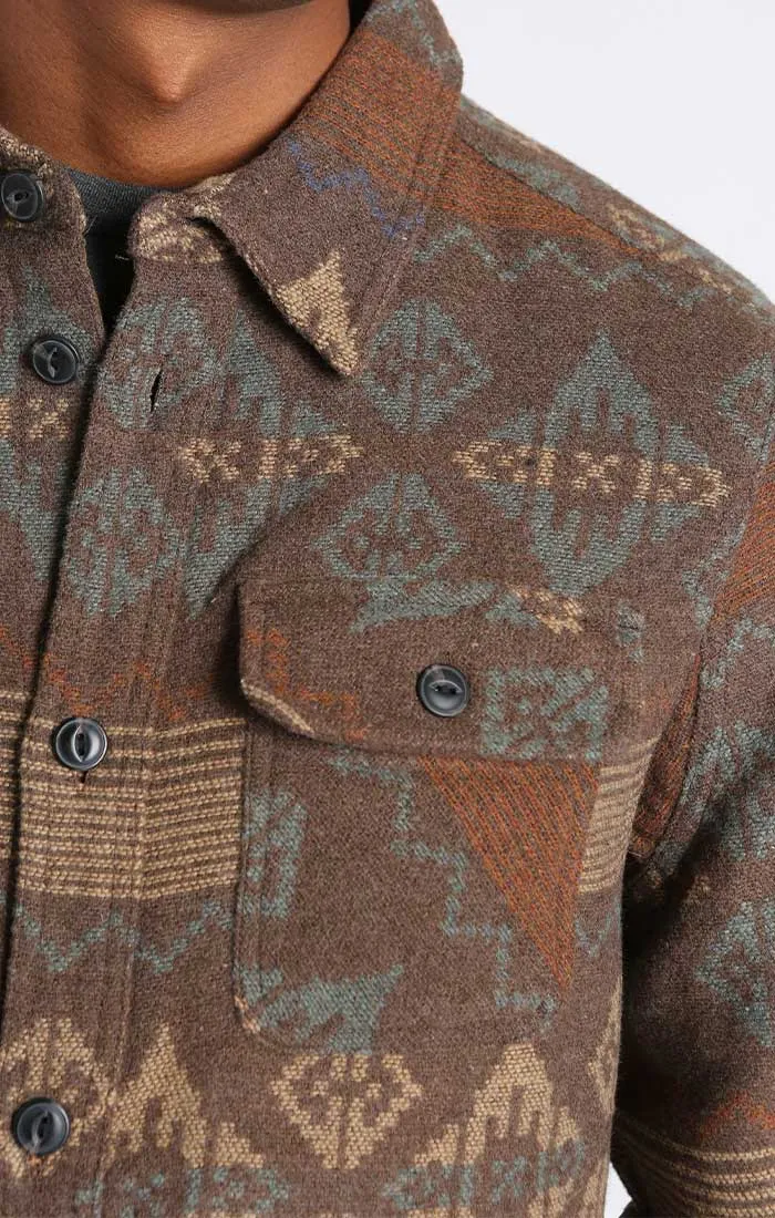 Wool Blend Shirt Jacket