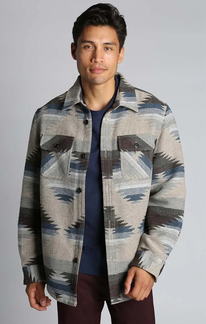 Wool Blend Shirt Jacket
