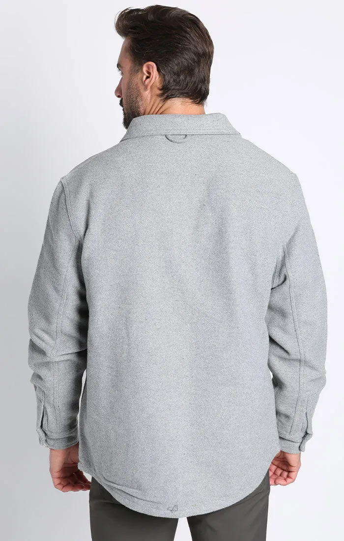 Wool Blend Shirt Jacket
