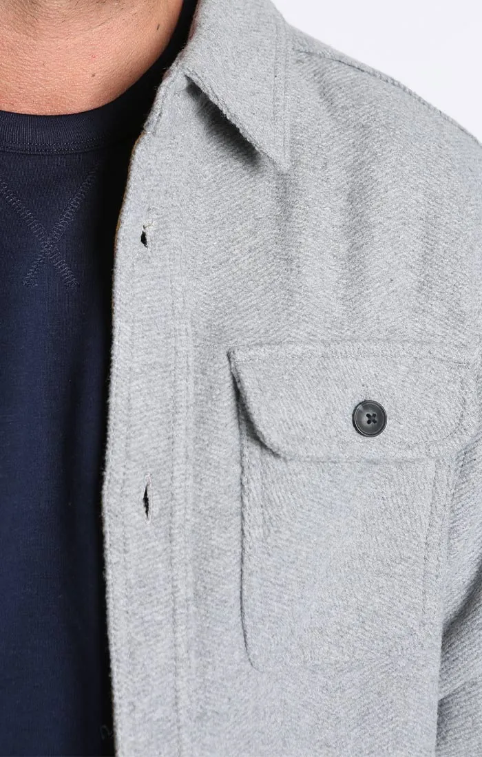 Wool Blend Shirt Jacket