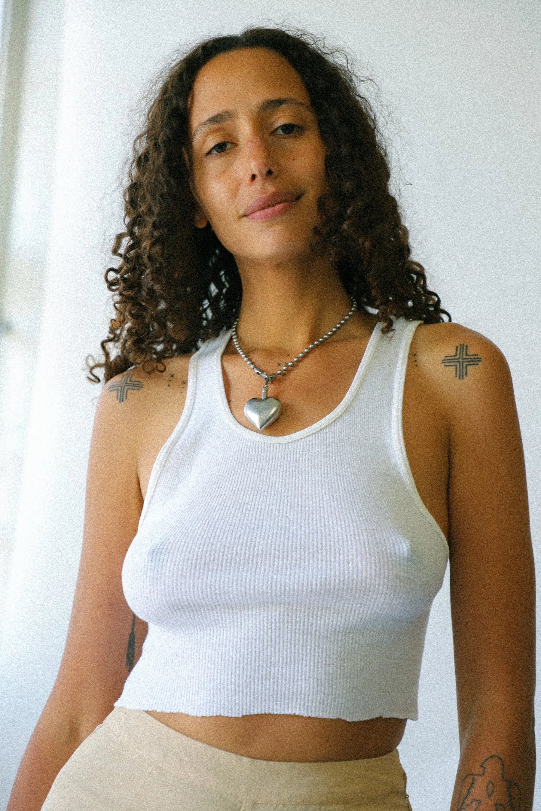 Worn In Cropped Tank