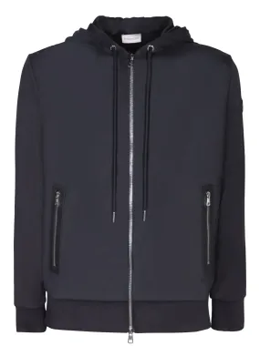 Zippered black cardigan